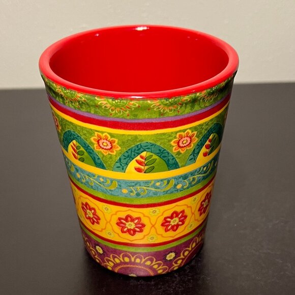Sue Zipkin TUNISIAN SUNSET Ceramic Mug from Certified International ~ Lime Green - Picture 10 of 14